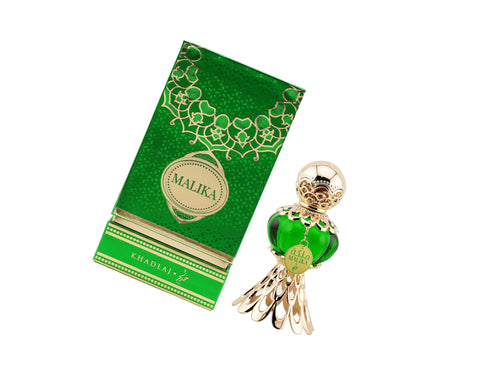 KHADLAJ PERFUMES Malika Green Concentrated Perfume Oil for Women, 20 ml / 0.7 Ounce