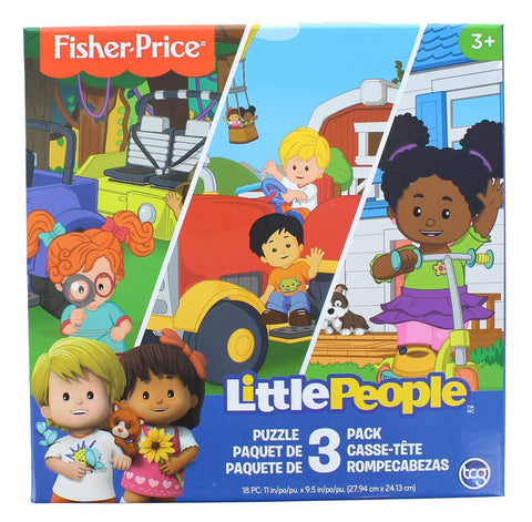 The Canadian Group Fisher-Price Little People 18 Piece Jigsaw Puzzle 3 Pack
