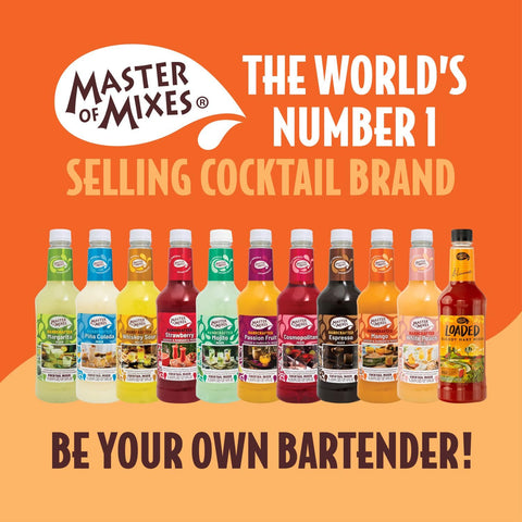 Master of Mixes Mango Daiquiri / Margarita Drink Mix, Ready to Use, 1 Liter Bottle (33.8 Fluid Ounces)