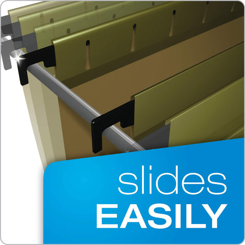 Pendaflex 10 Reinforced Hanging File Folder, Standard Green (6152X2R)