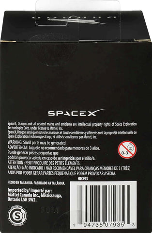 Matchbox SpaceX Dragon Spacecraft, Premium Die-Cast Replica Vehicle with Collectable Packaging