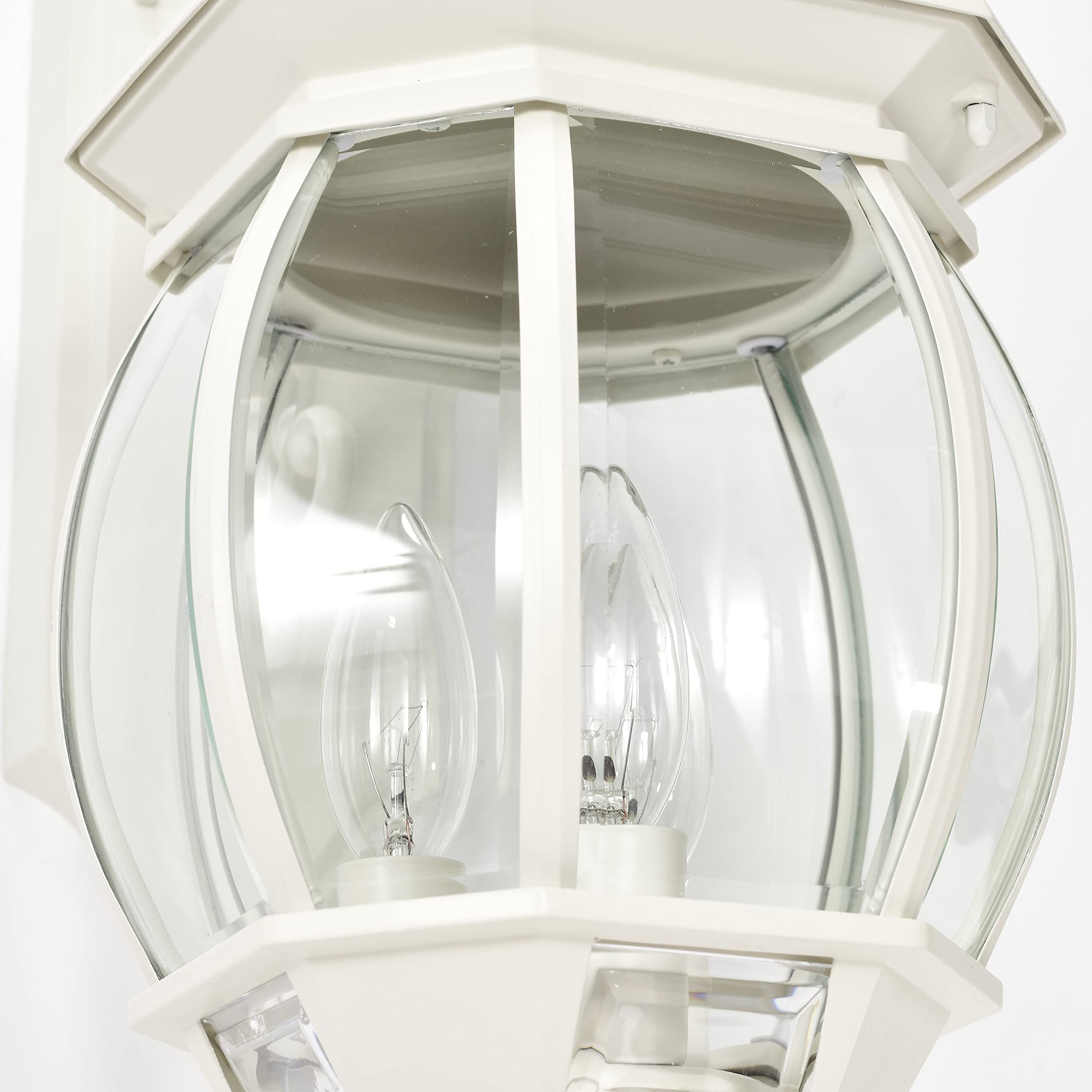 Nuvo Lighting 60/891 Traditional Three Light Outdoor Wall Mount from Central Park Collection in White Finish