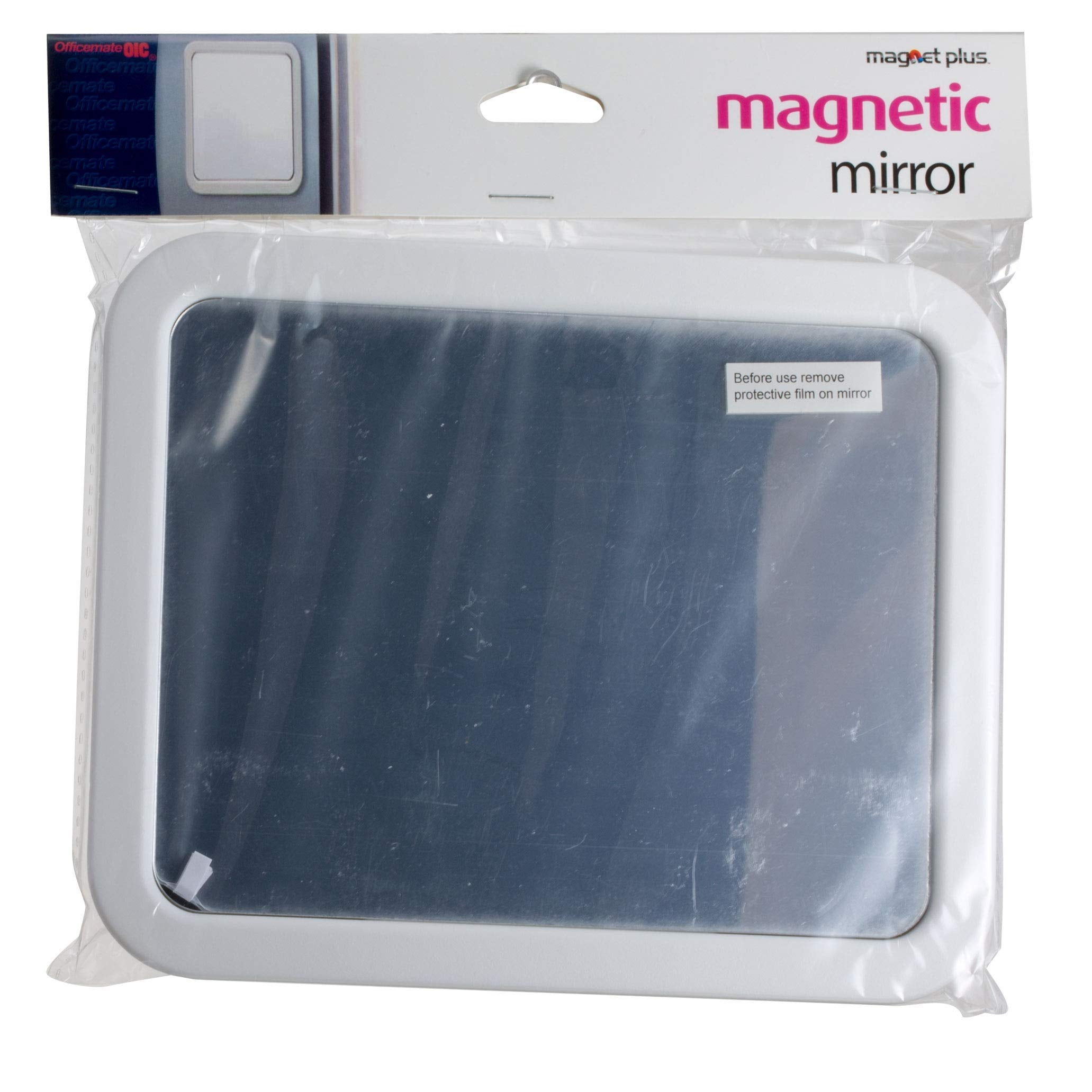 Officemate MagnetPlus Magnetic Mirror, White (92542)