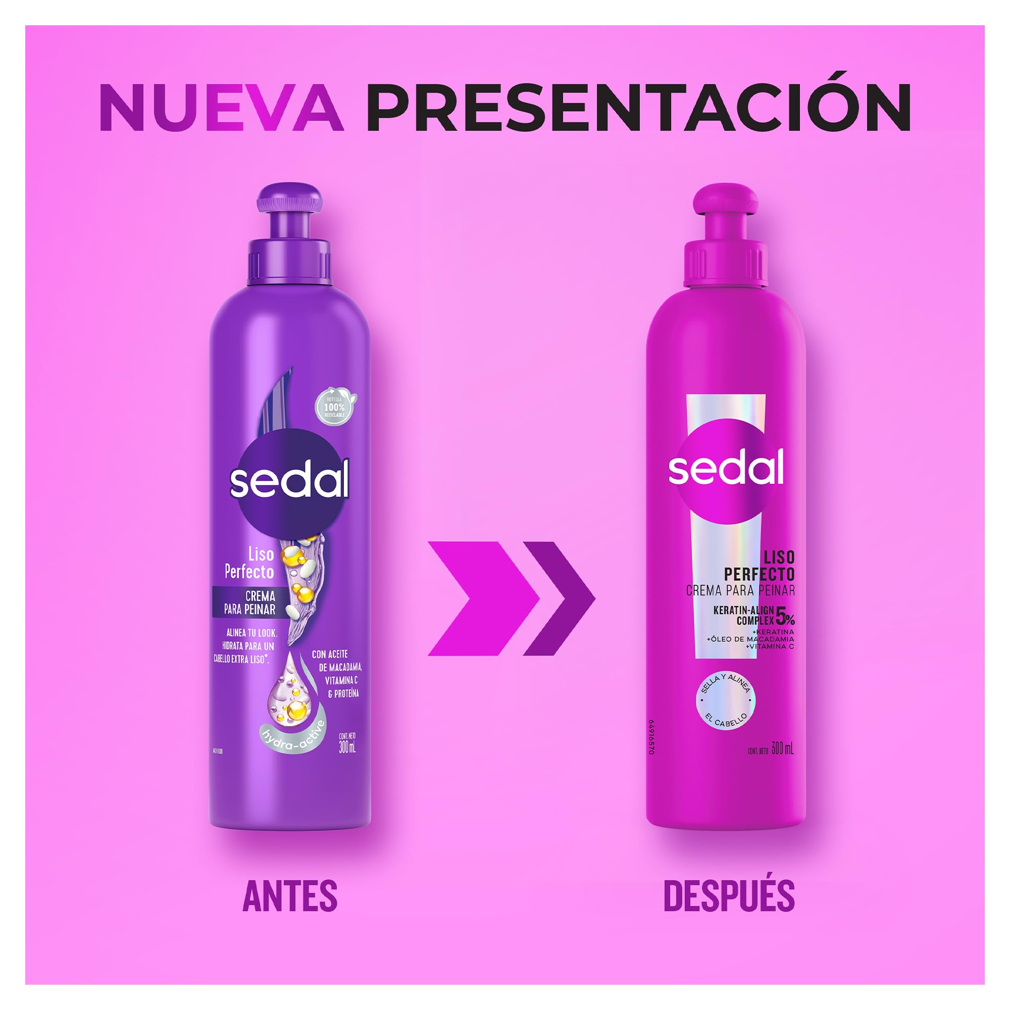 Sedal Liso Perfecto con proteina Hidrolizado 300 ml [SEALED]