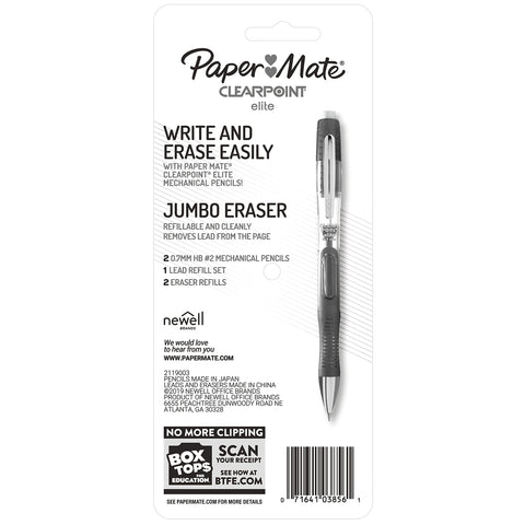 Paper Mate Clearpoint Elite Mechanical Pencil 0.7mm Starter Set 2 Pencil Set Office Supplies School Supplies Classroom Must Haves Drafting Drawing Pencils for Sketching