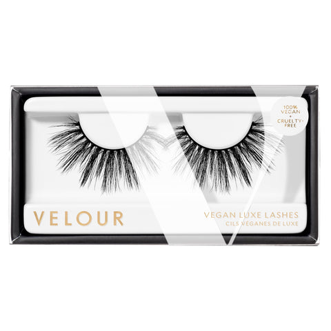 Velour Vegan Luxe Eyelashes, Luxurious Natural False Lashes, Lightweight, Reusable, Handmade Fake Lash Extensions, Wear up to 25 Times, 100% Vegan Mink, Soft and Comfortable, All Eye Shapes