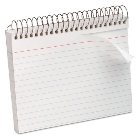 Oxford Spiral Index Cards, Ruled, 4 X 6, White, 50/pack