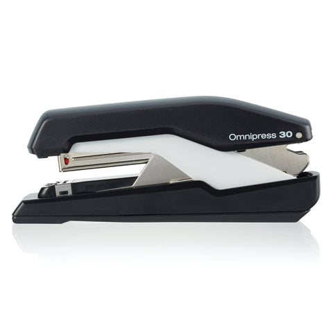 Swingline Stapler, Omnipress 30 Stapler, "Press Anywhere for Easier Use", 30 Sheet Capacity, Black/Gray (5000585A)