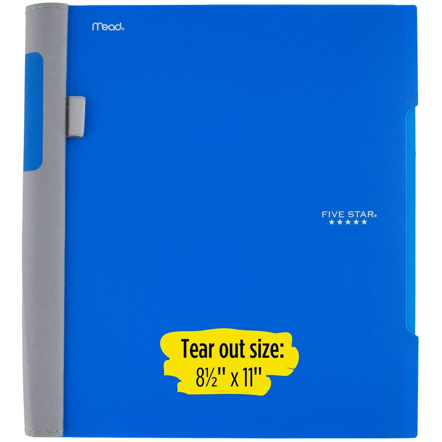 Five Star Advance Spiral Notebook, 1 Subject, College Ruled Paper, 100 Sheets, 11" x 8-1/2", Blue (72886)