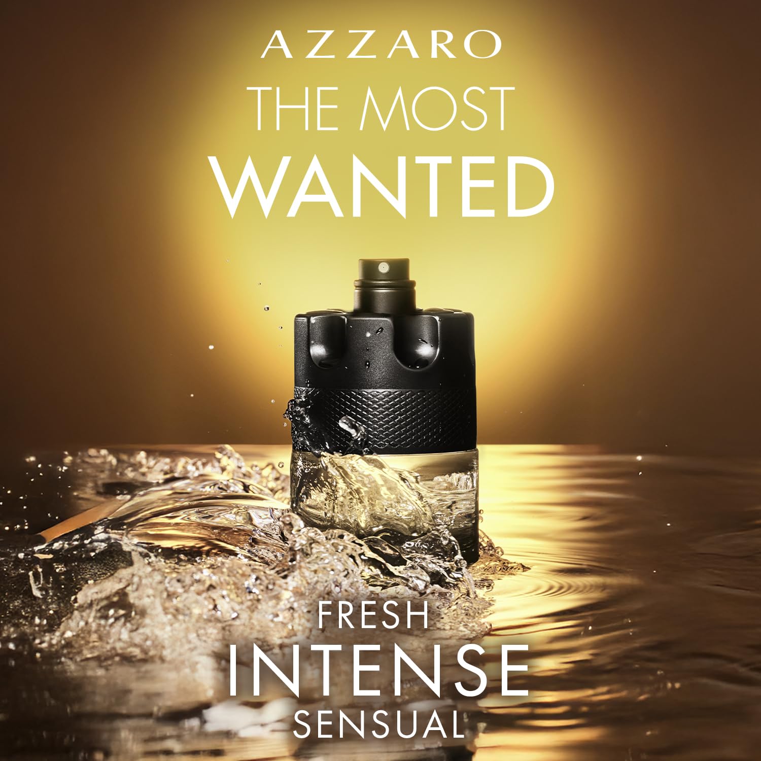 Azzaro The Most Wanted Eau de Toilette Intense – Aromatic & Woody Mens Cologne – Fresh & Sensual Fragrance – Lasting Wear – Scent Notes of Bergamot, Lavender, Moss - Luxury Perfumes for Men, 1.6 Fl Oz