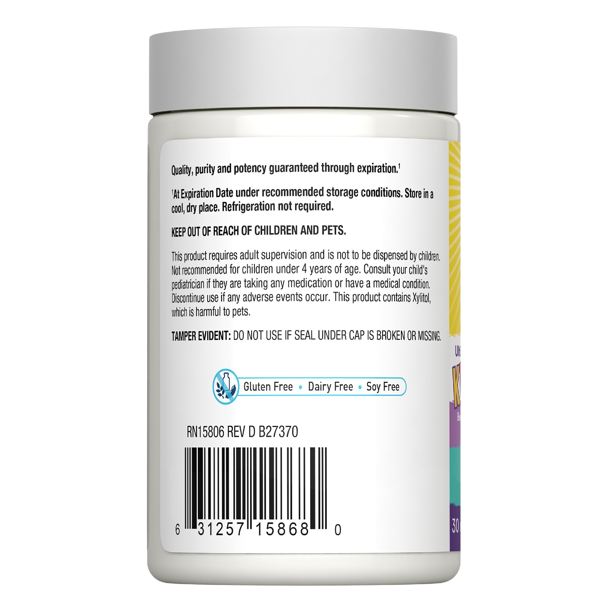 Renew Life Kids Probiotic Chewables, Supports Digestive & Immune Health, Prebiotics & Probiotics, Raspberry, 30 Chewable Tablets