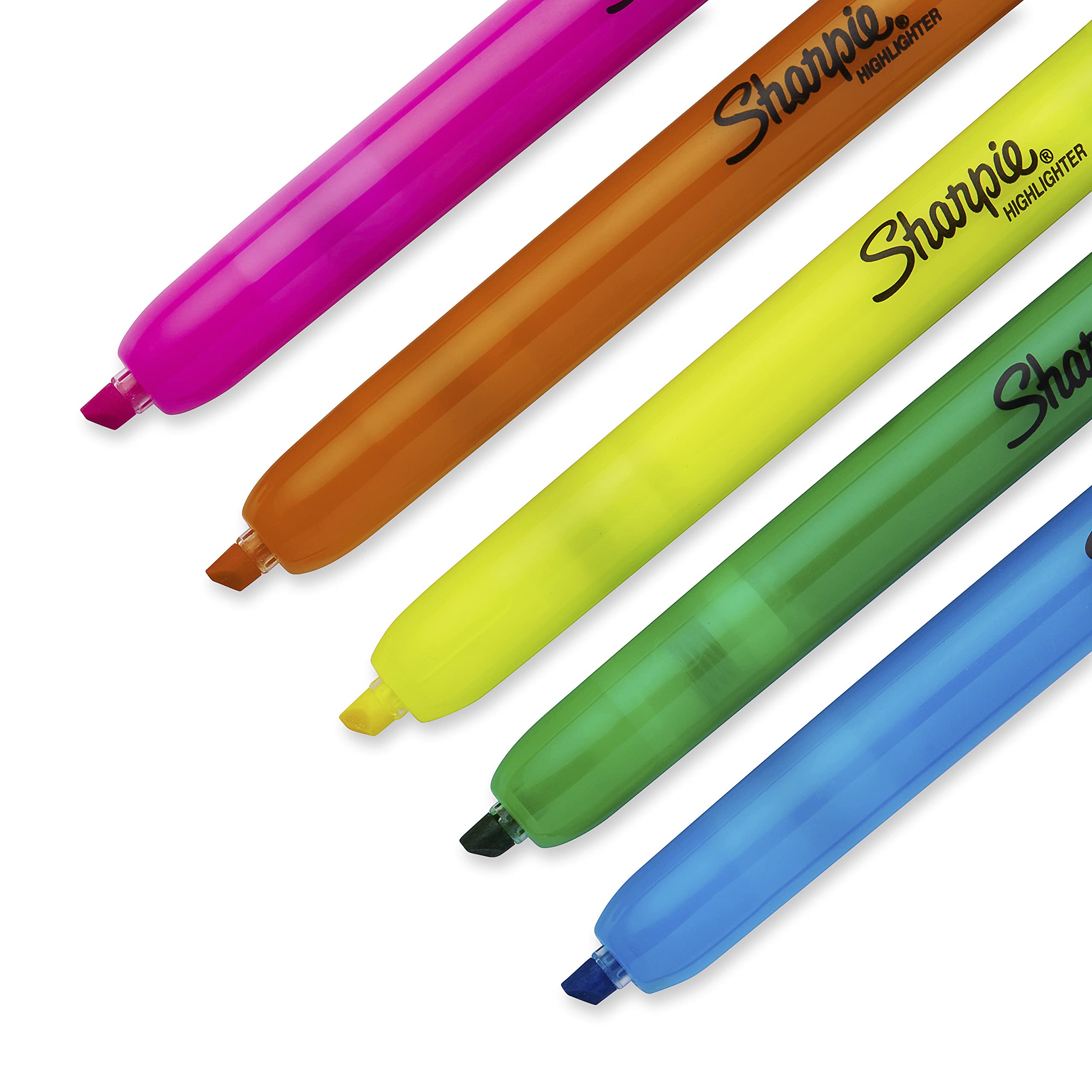 Sharpie Accent Retractable Assorted 5 Pack
