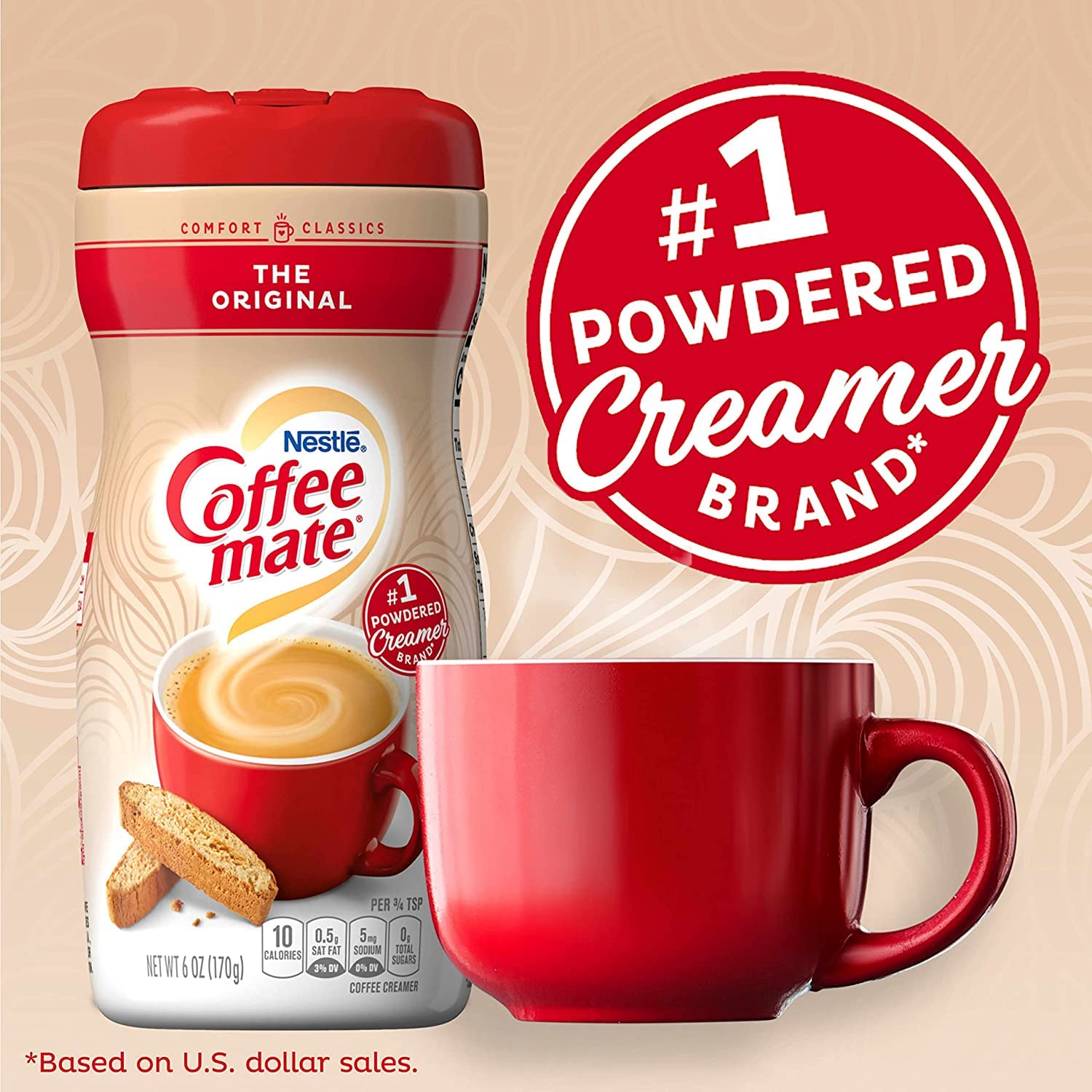 Coffee-mate Original Flavor Powdered Creamer, 11 oz, Case of 2