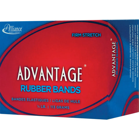 Alliance Rubber 26189 Advantage Rubber Bands Size #18, 1/4 lb Box Contains Approx. 370 Bands (3" x 1/16", Natural Crepe)