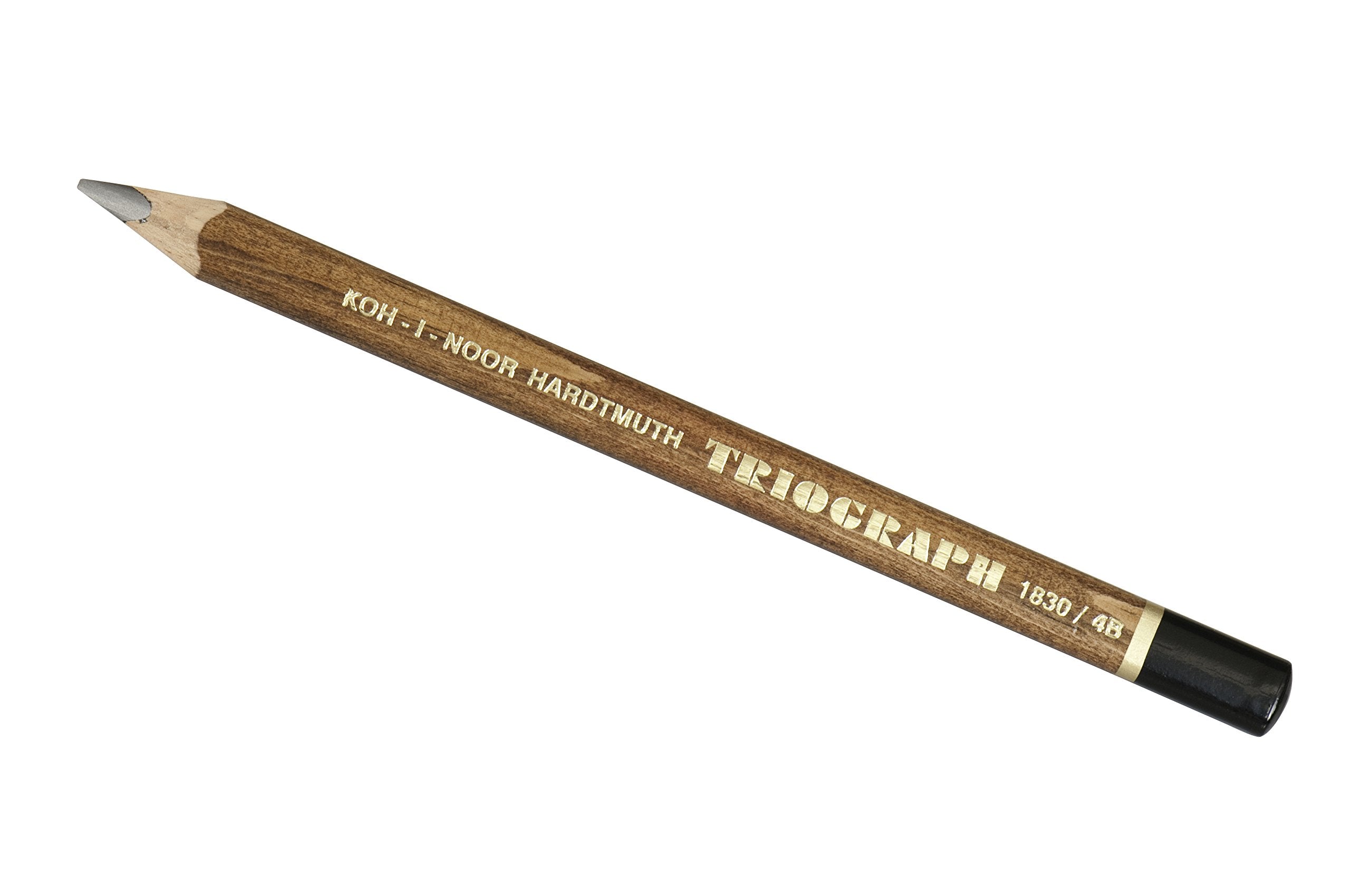 Koh-I-Noor Triograph Graphite Pencil Artist Set, 2B, 4B, 6B Degrees, Pack of 3 Pencils, Black (FA1830.3BC)
