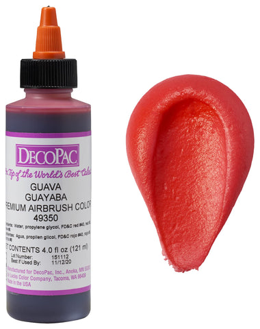 DECOPAC Food Coloring, Airbrush Food Color, Edible Airbrush For Cake Decorating, Cookie Airbrush Coloring, Food Airbrush Kit Add-on, Airbrushes For Cake Decorating 4 Fl Oz - Guava