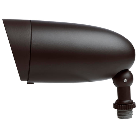Nuvo 62-1205 Outdoor Landscape Spotlight, Waterproof LED Fixture, Yard Flood Light, 6.25-Inch Bronze, 3000K Warm White, 900 Lumens, 120V, Die-Cast Aluminum