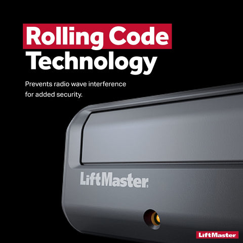 LiftMaster 891LM Security+ 2.0 1-Button Gate Operator Remote Control with Visor Clip - Compatible only with Security+ 2.0 LiftMaster gate openers with Yellow Round Learn Button and Yellow Antenna