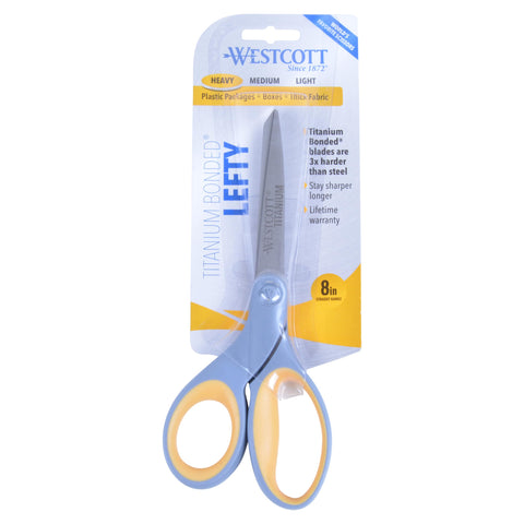 Westcott 15917 8-Inch Lefty Titanium-Bonded Scissors