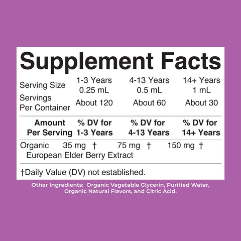 MARYRUTH'S Elderberry Liquid Drops for Adults & Kids | Immune Support | Antioxidant | Overall Wellness | Elder Berry Extract | USDA Organic | Sugar Free | Vegan | Non-GMO | Gluten Free | 1 Fl Oz