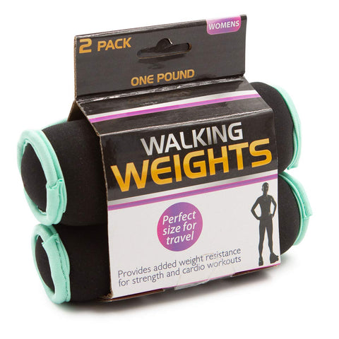 (2 Pack 1lb Walking Weights Soft Hand Grip Exercise Home Gym Accessories