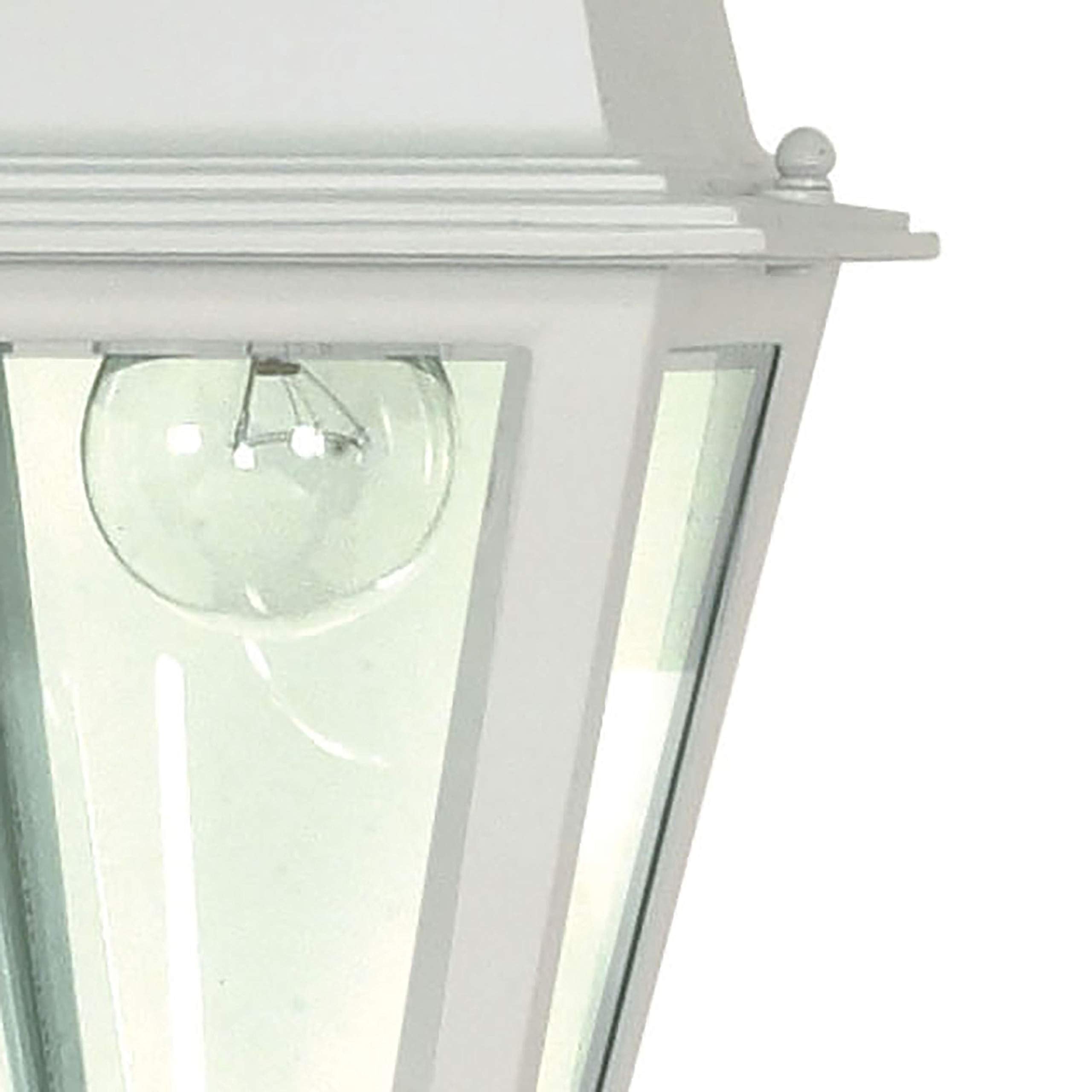 Nuvo Lighting 60/487 Traditional One Light Hanging Lantern from Briton collection in White finish