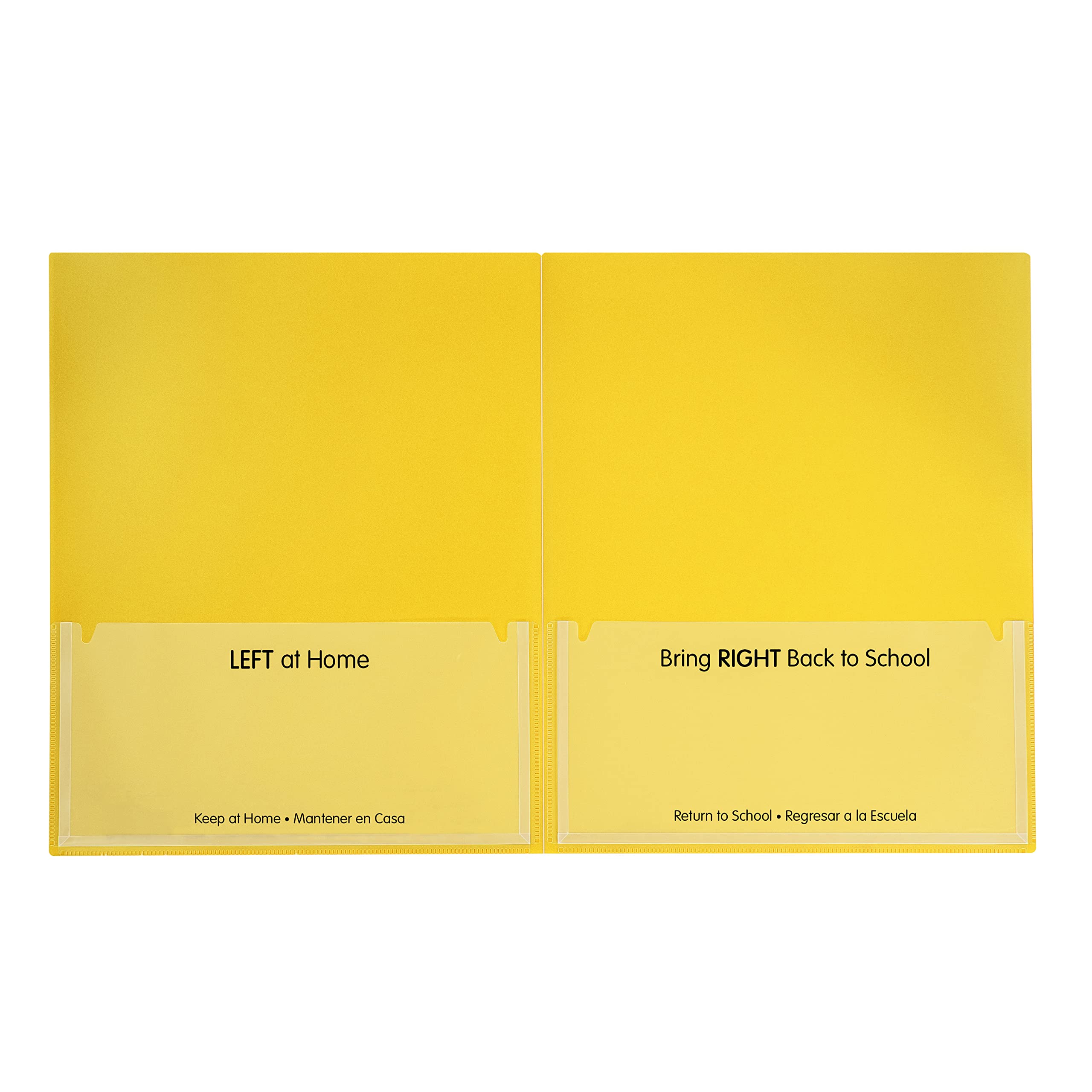 C-Line Classroom Connector School-to-Home Folders, Yellow, 25 per Box (32006)
