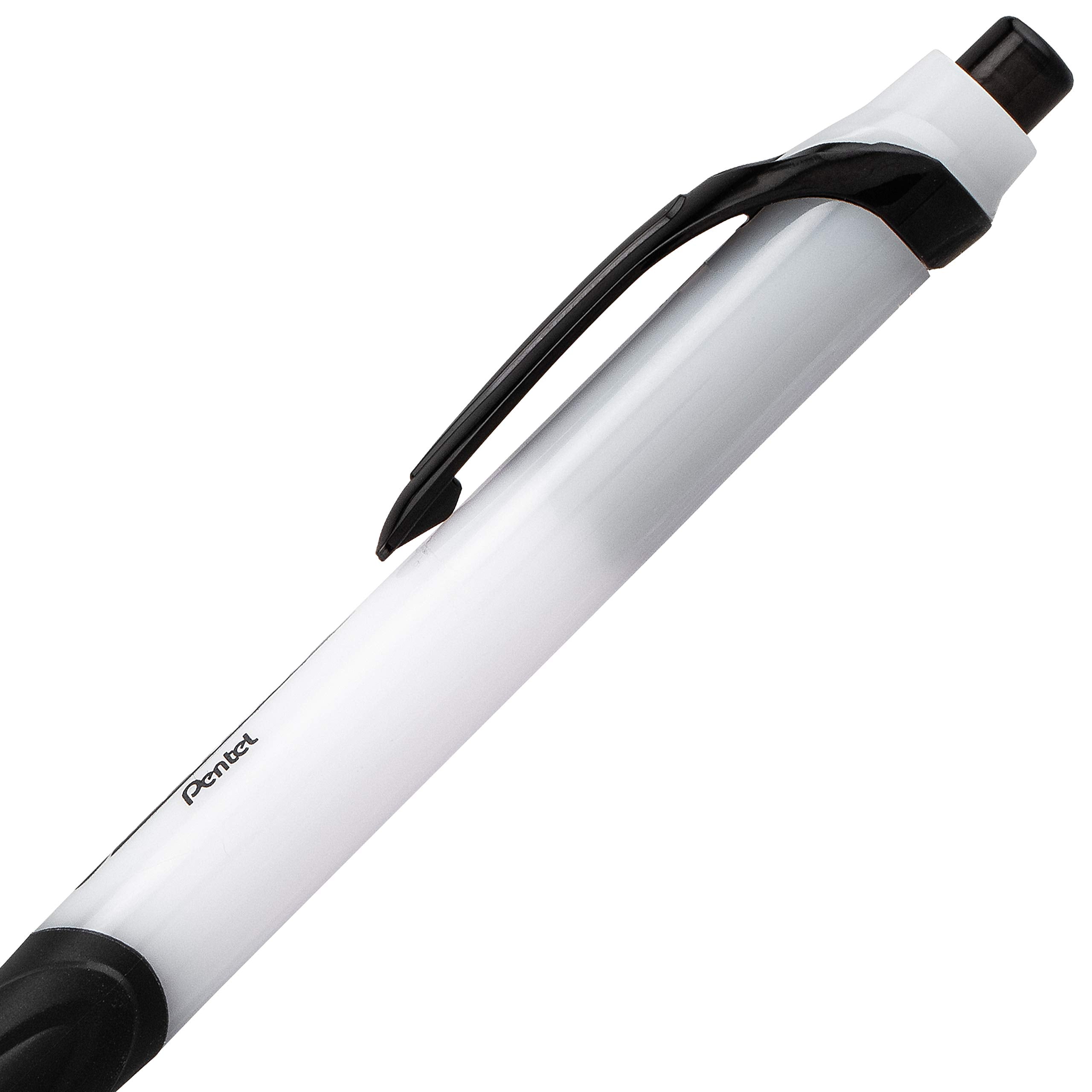 Pentel GlideWrite Ballpoint Pen with TechniFlo Ink, (1.0mm) Medium Line, Black Ink, Pack of 6 (BX910BP6A)