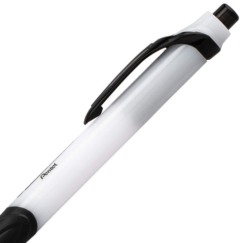 Pentel GlideWrite Ballpoint Pen with TechniFlo Ink, (1.0mm) Medium Line, Black Ink, Pack of 6 (BX910BP6A)