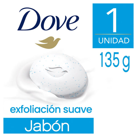Dove Soap Exfoliacion Suave 4.75 Oz/ 135g (Gentle Exfoliating), 4.75 Fl Oz