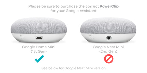 360 Electrical 360580 PowerClip Outlet Mount for Google Home Mini - Google Plug-in Bracket Stand Holder Case, for Kitchen, Bathroom, Bedroom, Living Room, Office, Chalk