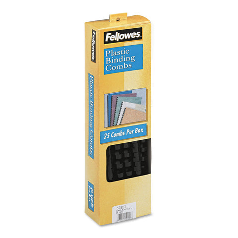 Fellowes 1/2in Black Binding Combs (25 Pack)