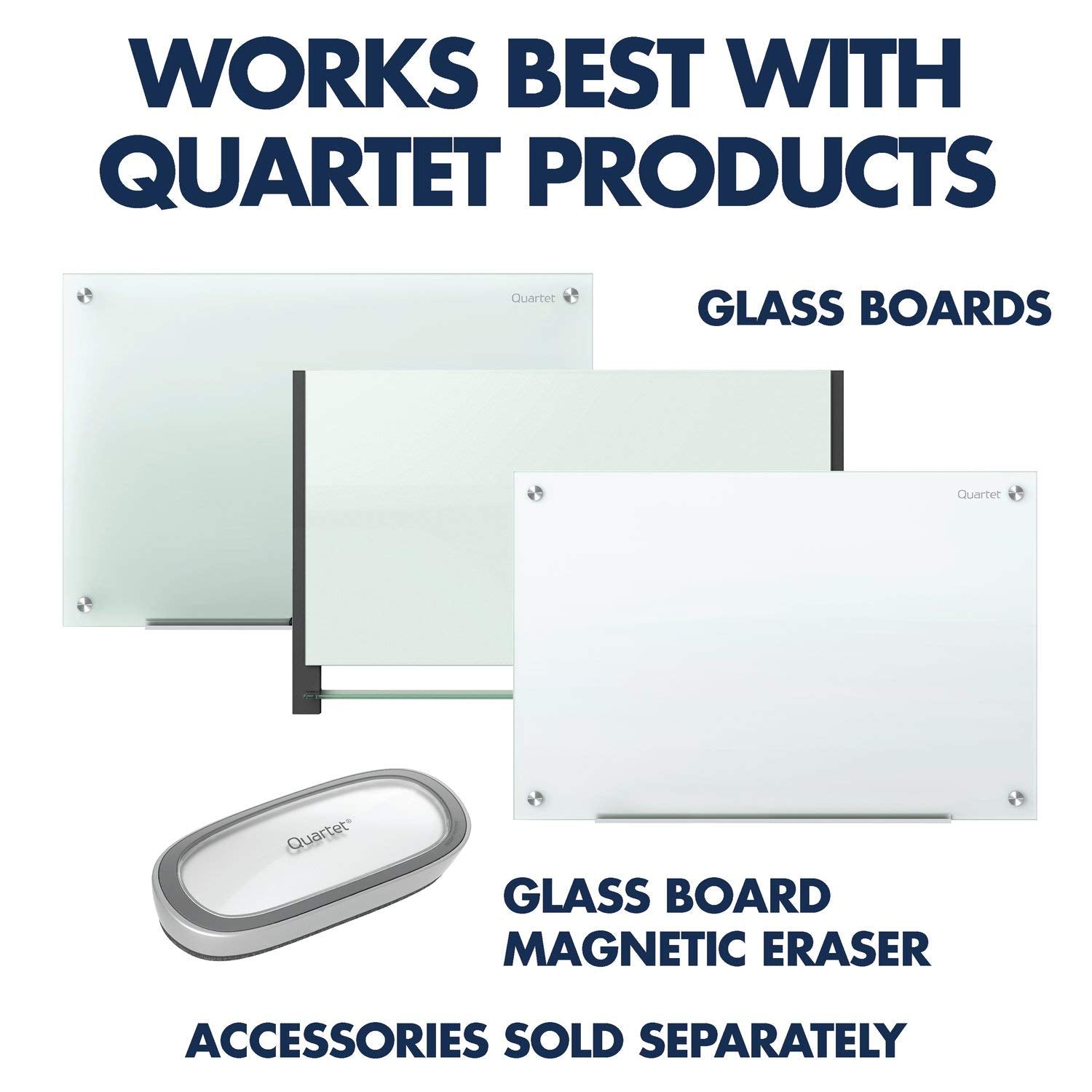 Quartet Glass Board Dry Erase Markers, Premium, Bullet Tip, Assorted Colors, 6 Pack (79556)