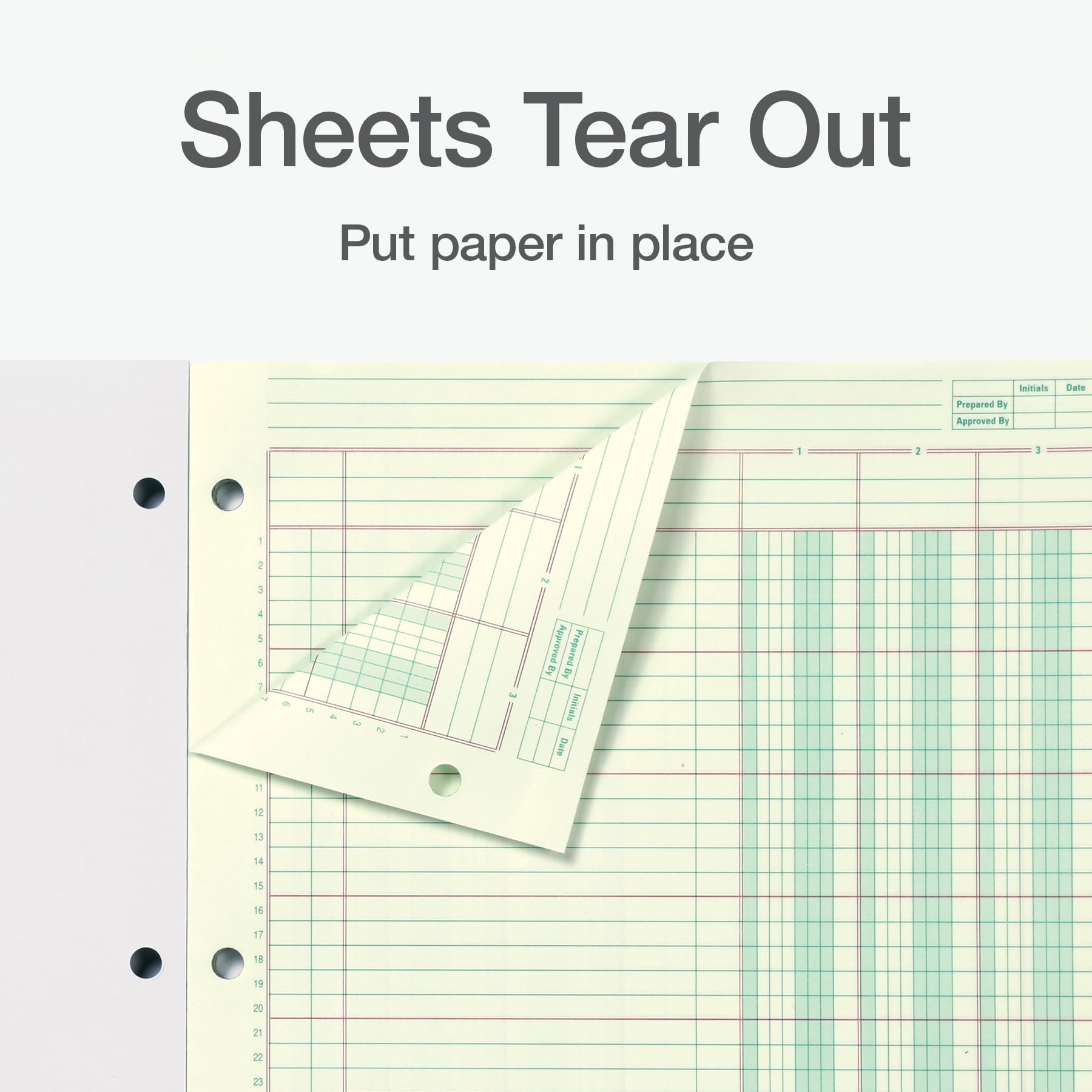 Adams Columnar Analysis Pad, 3 Column, 8 1/2 X 11, Single Page Format, 50 Sheets/pad (ACP85113)
