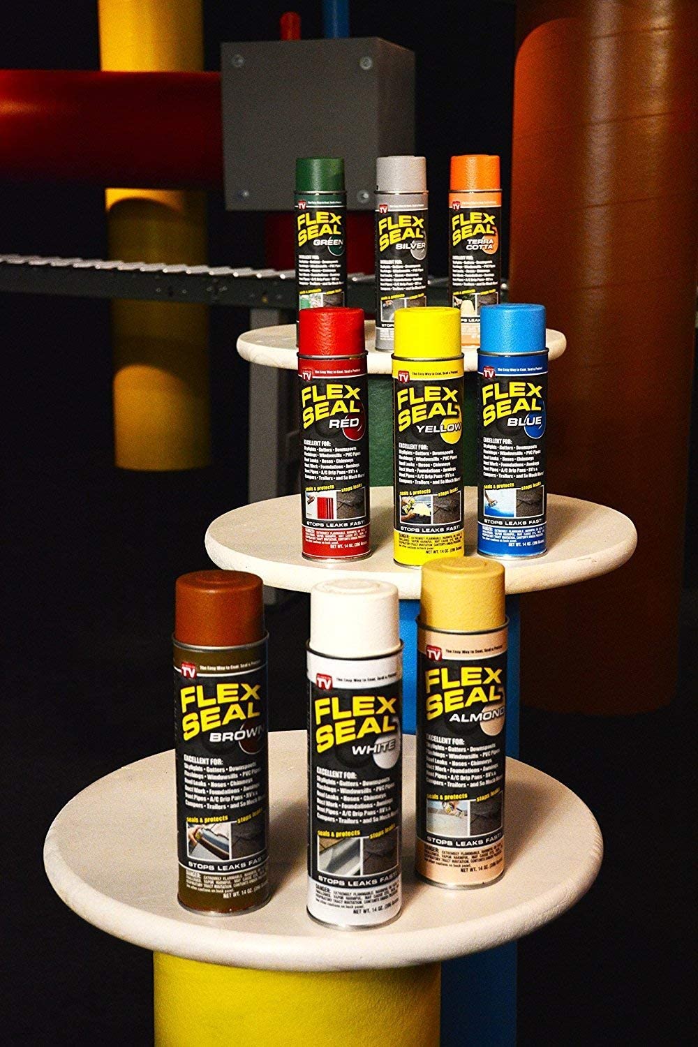 Flex Seal, 14 oz, Blue, Stop Leaks Instantly, Waterproof Rubber Spray On Sealant Coating, Perfect for Gutters, Wood, RV, Campers, Roof Repair, Skylights, Windows, and More
