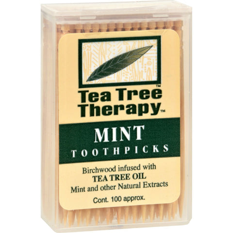 Tea Tree Therapy Toothpicks, 100 Count