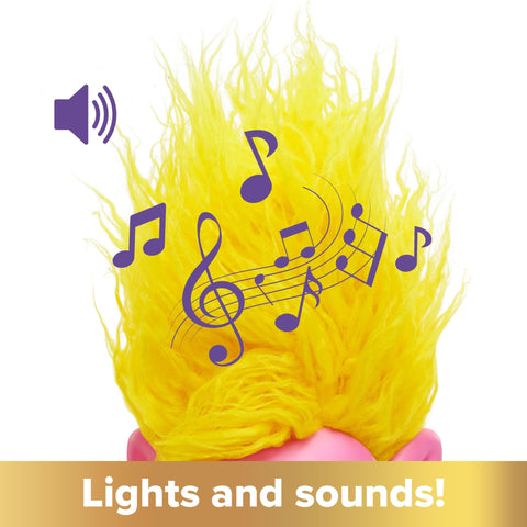 Mattel DreamWorks Trolls Band Together Toys, Rainbow HairTunes Viva Doll with Lights, Music & Sound, Inspired by the Movie