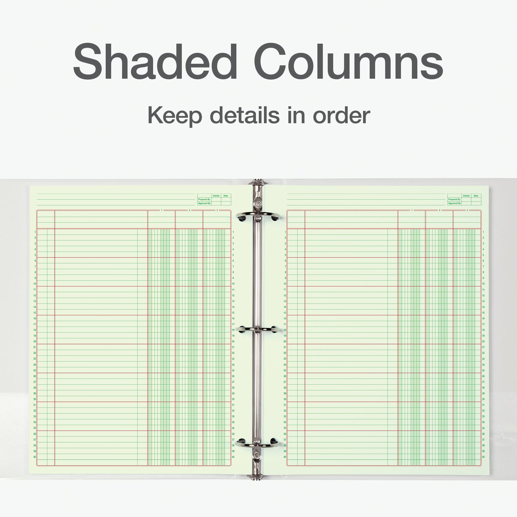 Adams Columnar Analysis Pad, 3 Column, 8 1/2 X 11, Single Page Format, 50 Sheets/pad (ACP85113)