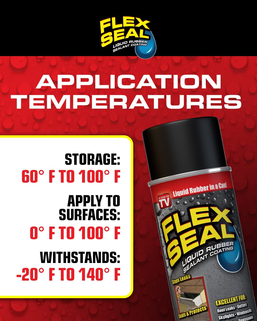 Flex Seal Mini, Clear, Stop Leaks Instantly, Waterproof Rubber Spray On Sealant Coating, Travel Size, Perfect for Gutters, Wood, RV, Campers, Roof Repair, Skylights, Windows, and More