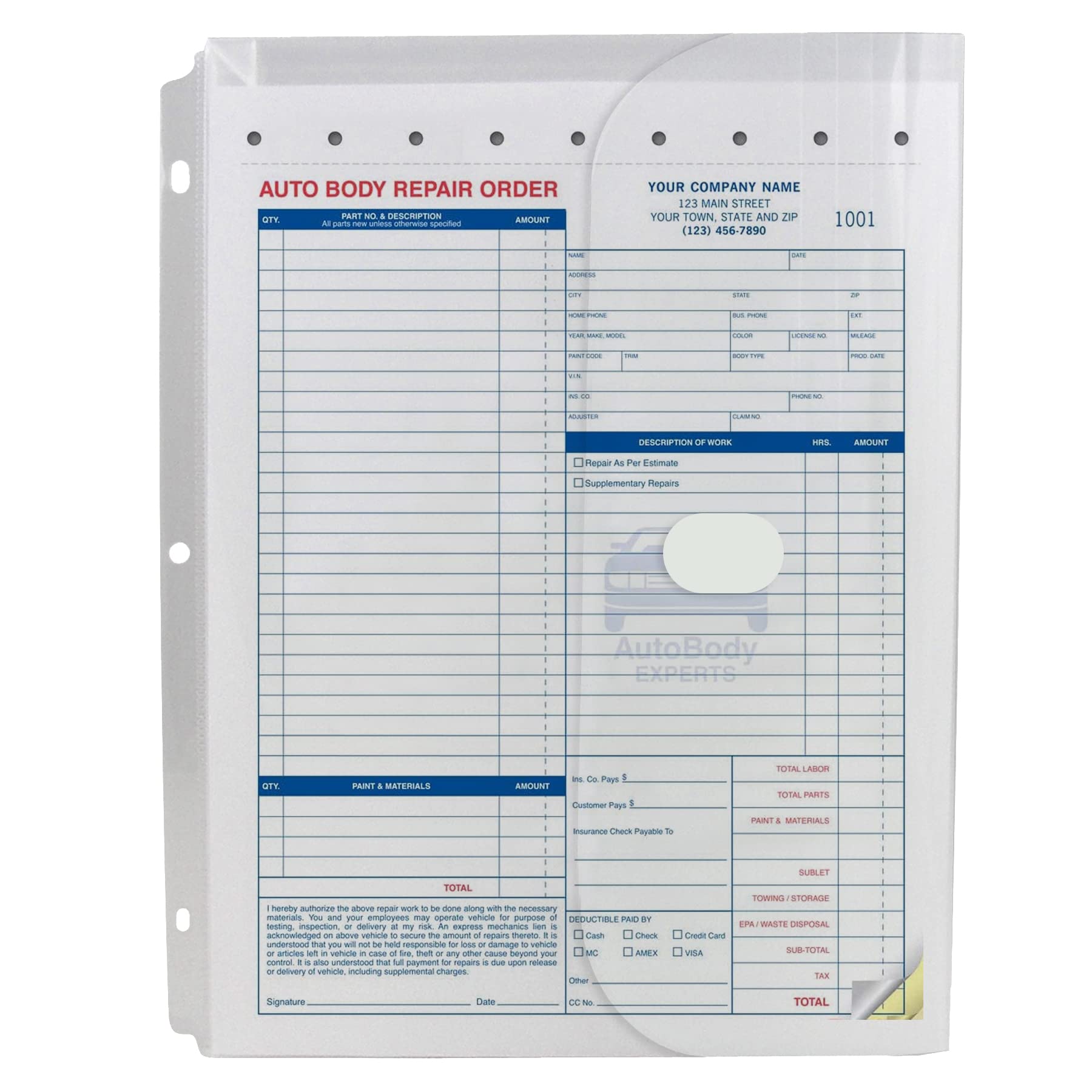 C-Line Biodegradable Acid-Free Poly Binder Pocket with 1-Inch Gusset, Side Loading, Clear, 10 Pockets per Pack (33747)