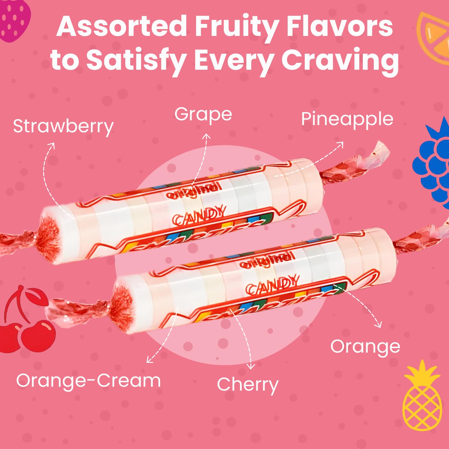 Smarties Candy Bulk Rolls Original Flavor - Gluten & Vegan Free - Classic Sweetness From Family Owned Company Since 1949, Peanut & Dairy Free - Perfect Halloween Candy - 5 oz Bag (Pack of 3)