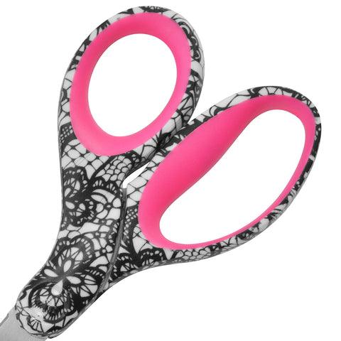 Westcott Trendsetter Straight Lace Pattern Scissor, 8" (16660)
