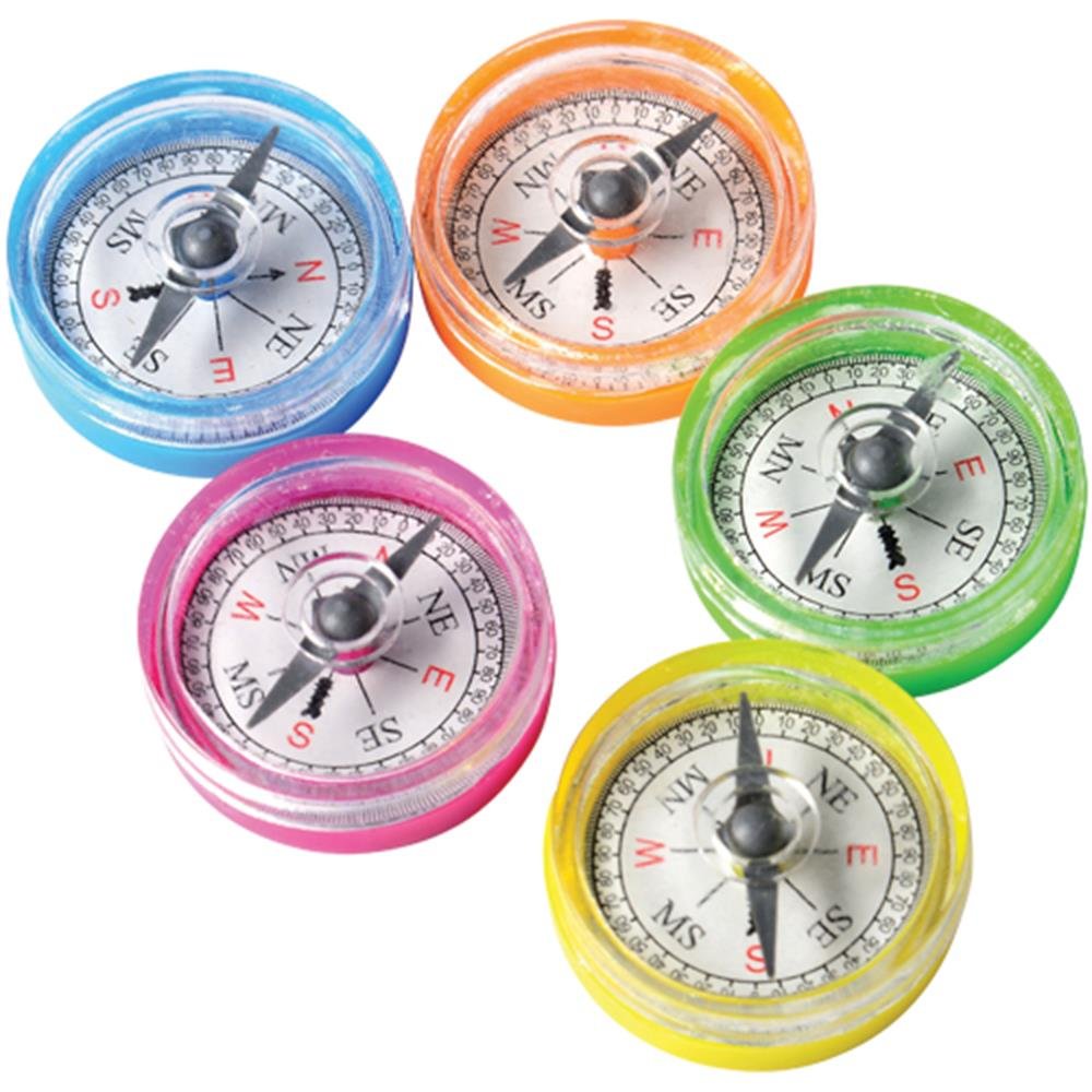 U.S. Toy VL92 Mini Compasses(36 Piece), Multi Color,One Size