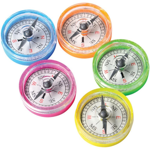 U.S. Toy VL92 Mini Compasses(36 Piece), Multi Color,One Size