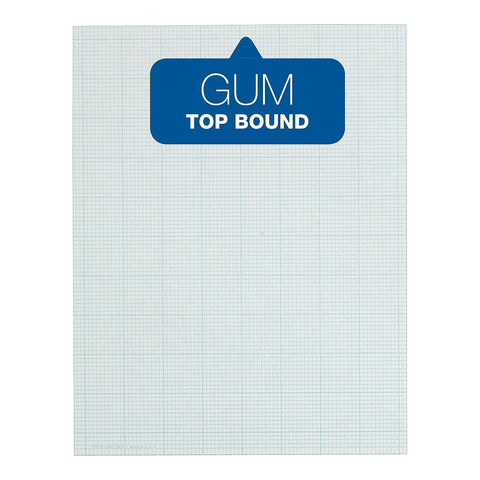 TOPS Cross Section Pad, 1 Pad, 4 Squares/Inch, Quadrille Rule, Letter Size, White, 50 Sheets/Pad, 1 Pad (35041)