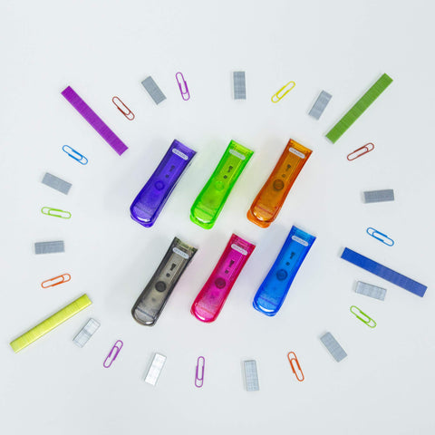 BAZIC Staples Standard (26/6) Metallic Color 3000/Pack, Stapler Refill Standard Size Staple, Assorted Colors, 1-Pack