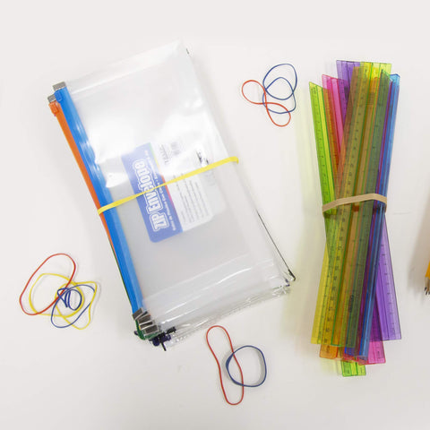 BAZIC Assorted Dimensions 227g/0.5 lbs. Rubber Bands, Multi Color
