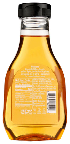 Wholesome Sweeteners Organic Light Corn Syrup, 11.2 oz