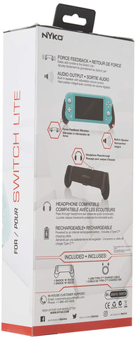 Nyko Shock 'N' Rock for Nintendo Switch Lite - Ergonomic Comfortable Grip That Adds Accurate Rumble Effect and Stereo Speaker - Nintendo Switch