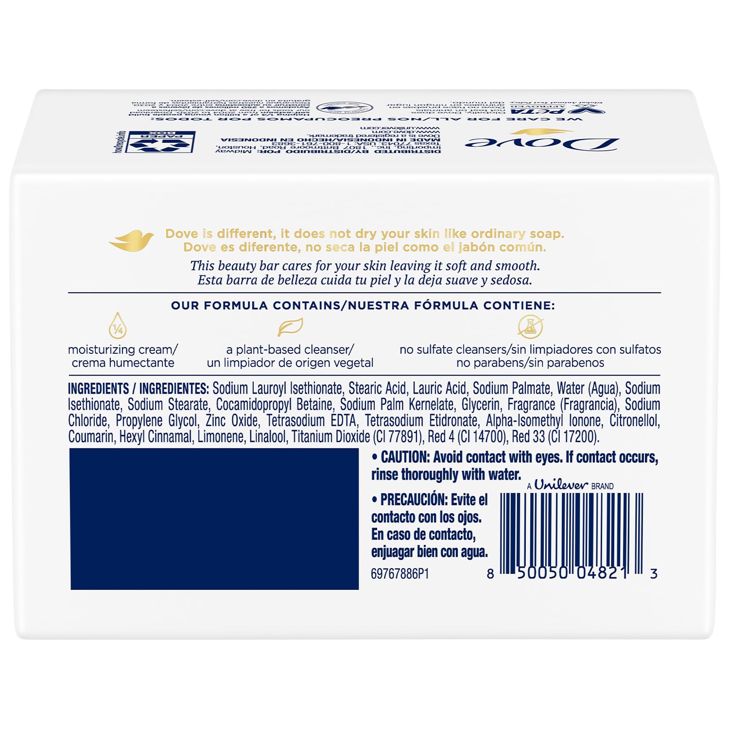 Dove Soap, Pink Beauty Bar 3-Pack (12 Soap Bars) – 3-in-1 Moisturizing Face, Body & Hand Soap, 3.17 Oz Ea